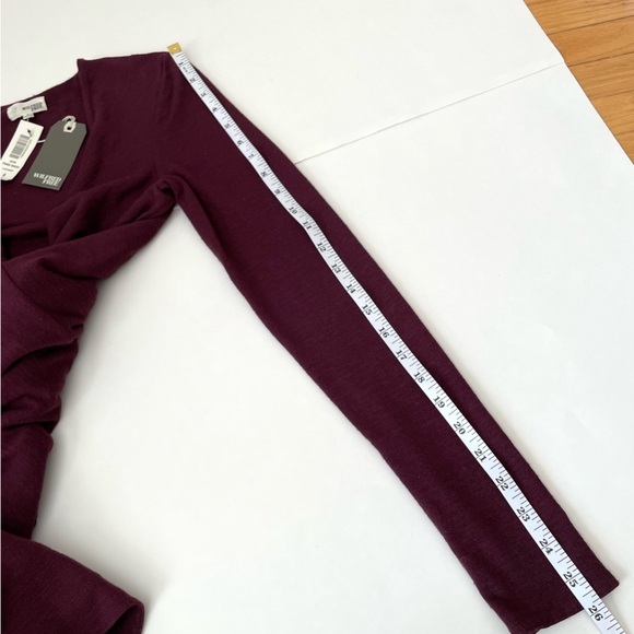 Aritzia Wilfred Free Paige Twist Front Longsleeve Dress in Cardamon NWT - Picture 15 of 15